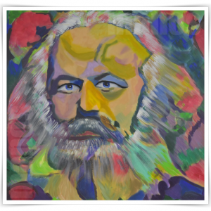 Inspired by CARL MARX Canvas Print